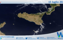 Sicilia: immagine satellitare Nasa di giovedì 15 luglio 2021