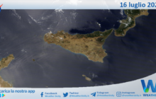 Sicilia: immagine satellitare Nasa di venerdì 16 luglio 2021