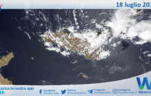 Sicilia: immagine satellitare Nasa di domenica 18 luglio 2021