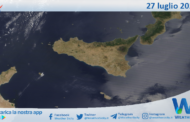 Sicilia: immagine satellitare Nasa di martedì 27 luglio 2021