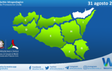 Sicilia: avviso rischio idrogeologico per martedì 31 agosto 2021