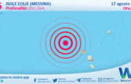 Sicilia: scossa di terremoto magnitudo 3.6 nei pressi di Isole Eolie (Messina)