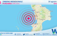 Sicilia: scossa di terremoto magnitudo 4.4 nel Tirreno Meridionale (MARE)