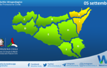 Sicilia: avviso rischio idrogeologico per domenica 05 settembre 2021