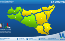 Sicilia: avviso rischio idrogeologico per domenica 12 settembre 2021