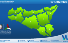 Sicilia: avviso rischio idrogeologico per venerdì 17 settembre 2021