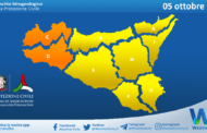 Emessa allerta Meteo arancione su Sicilia occidentale per martedì 05 ottobre 2021. Gialla altrove.