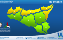 Sicilia: avviso rischio idrogeologico per giovedì 07 ottobre 2021