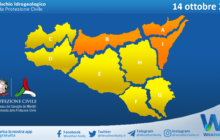 Sicilia: emessa allerta meteo arancione tra palermitano, messinese e alto catanese per giovedì 14 ottobre 2021