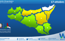 Sicilia: avviso rischio idrogeologico per domenica 17 ottobre 2021