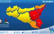 Prosegue l'allerta meteo rossa su parte della Sicilia orientale per sabato 30 ottobre 2021