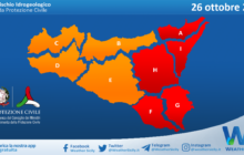 Sicilia: nuova allerta meteo per martedì 26 ottobre 2021