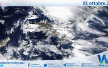 Sicilia: immagine satellitare Nasa di sabato 02 ottobre 2021