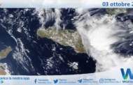 Sicilia: immagine satellitare Nasa di domenica 03 ottobre 2021