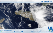 Sicilia: immagine satellitare Nasa di domenica 03 ottobre 2021