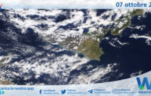 Sicilia: immagine satellitare Nasa di giovedì 07 ottobre 2021