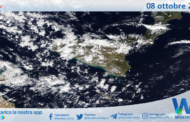 Sicilia: immagine satellitare Nasa di venerdì 08 ottobre 2021