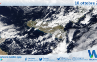 Sicilia: immagine satellitare Nasa di domenica 10 ottobre 2021