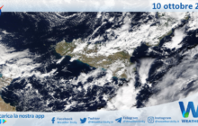 Sicilia: immagine satellitare Nasa di domenica 10 ottobre 2021