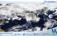 Sicilia: immagine satellitare Nasa di mercoledì 13 ottobre 2021