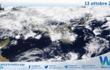 Sicilia: immagine satellitare Nasa di mercoledì 13 ottobre 2021