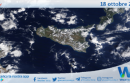 Sicilia: immagine satellitare Nasa di lunedì 18 ottobre 2021