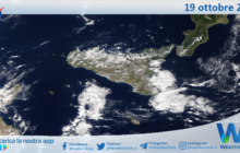 Sicilia: immagine satellitare Nasa di martedì 19 ottobre 2021