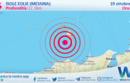 Sicilia: scossa di terremoto magnitudo 2.5 nei pressi di Isole Eolie (Messina)