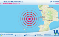 Sicilia: scossa di terremoto magnitudo 3.1 nel Tirreno Meridionale (MARE)