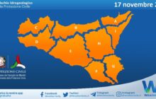 Sicilia, ulteriore aggravamento delle condizioni meteo: allerta ARANCIONE estesa anche al settore settentrionale dell'isola.