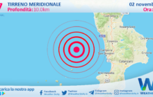 Sicilia: scossa di terremoto magnitudo 2.7 nel Tirreno Meridionale (MARE)