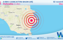 Sicilia: scossa di terremoto magnitudo 3.1 nei pressi di Canicattini Bagni (SR)