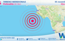 Sicilia: scossa di terremoto magnitudo 3.5 nel Tirreno Meridionale (MARE)