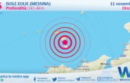 Sicilia: scossa di terremoto magnitudo 2.6 nei pressi di Isole Eolie (Messina)