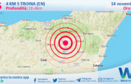 Sicilia: scossa di terremoto magnitudo 2.5 nei pressi di Troina (EN)