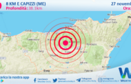 Sicilia: scossa di terremoto magnitudo 2.9 nei pressi di Capizzi (ME)