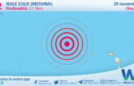 Sicilia: scossa di terremoto magnitudo 3.2 nei pressi di Isole Eolie (Messina)