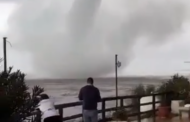 Sicilia: notevole tromba marina a Selinunte. VIDEO