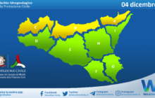 Sicilia: avviso rischio idrogeologico per sabato 04 dicembre 2021