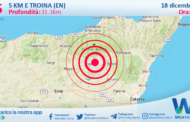 Sicilia: scossa di terremoto magnitudo 3.5 nei pressi di Troina (EN)