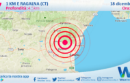 Sicilia: scossa di terremoto magnitudo 2.7 nei pressi di Ragalna (CT)