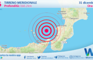 Sicilia: scossa di terremoto magnitudo 2.6 nel Tirreno Meridionale (MARE)