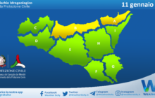 Sicilia: avviso rischio idrogeologico per martedì 11 gennaio 2022