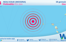 Sicilia: scossa di terremoto magnitudo 3.4 nei pressi di Isole Eolie (Messina)