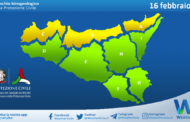 Sicilia: avviso rischio idrogeologico per mercoledì 16 febbraio 2022