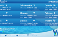 Sicilia: condizioni meteo-marine previste per sabato 19 febbraio 2022