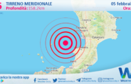 Sicilia: scossa di terremoto magnitudo 2.6 nel Tirreno Meridionale (MARE)