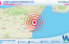 Sicilia: scossa di terremoto magnitudo 3.3 nei pressi di Santa Venerina (CT)