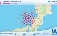 Sicilia: scossa di terremoto magnitudo 2.5 nel Tirreno Meridionale (MARE)