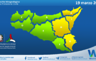 Sicilia: avviso rischio idrogeologico per sabato 19 marzo 2022